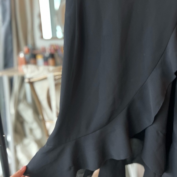 Aritzia Savoy Black Ruffle Mini Dress - Picture 2 of 5